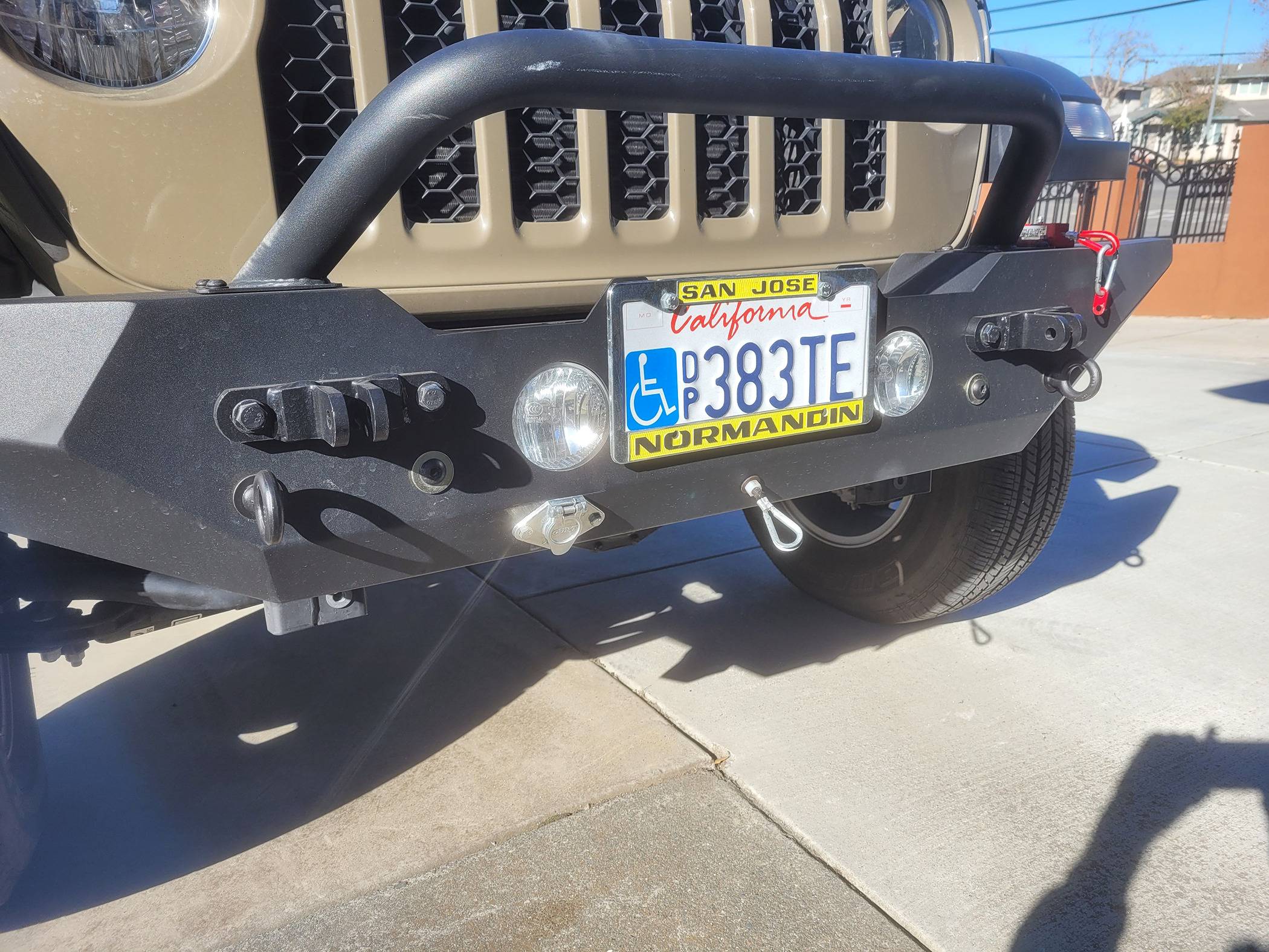 Jeep Gladiator Flat tow behind RV: Base plate or new bumper? front bumper