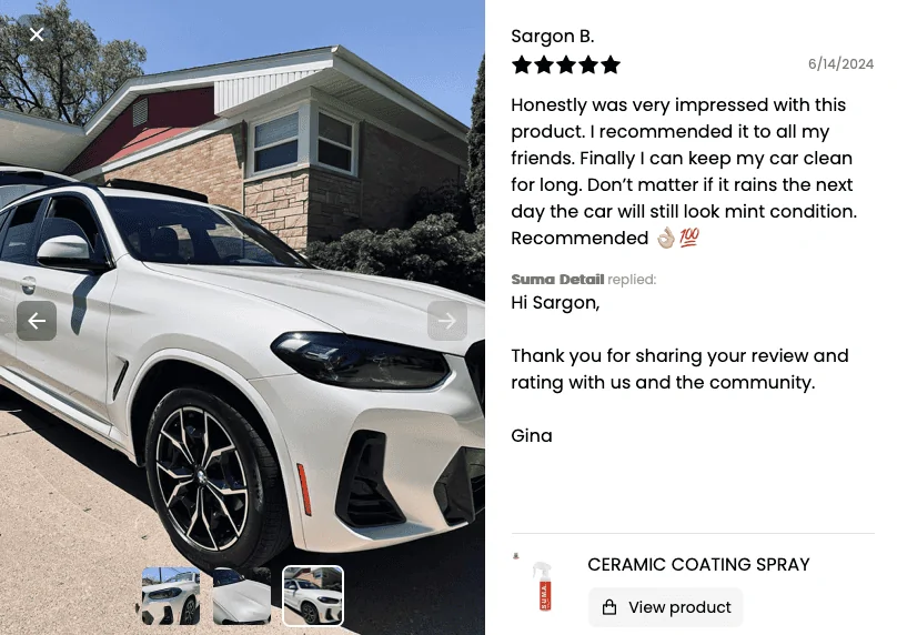 Jeep Gladiator SUMA Ceramic Coating Spray | Customer's Reviews Screenshot 2024-06-24 at 12.49.51 AM