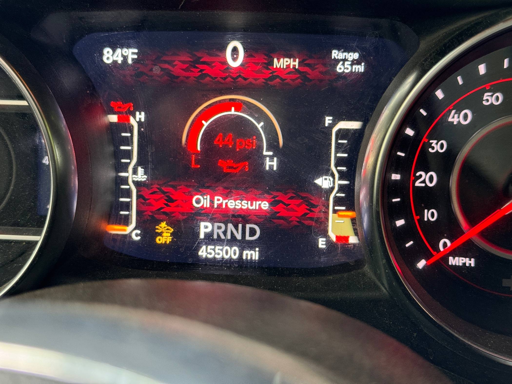 Jeep Gladiator Low oil pressure warning after oil change. IMG_4265