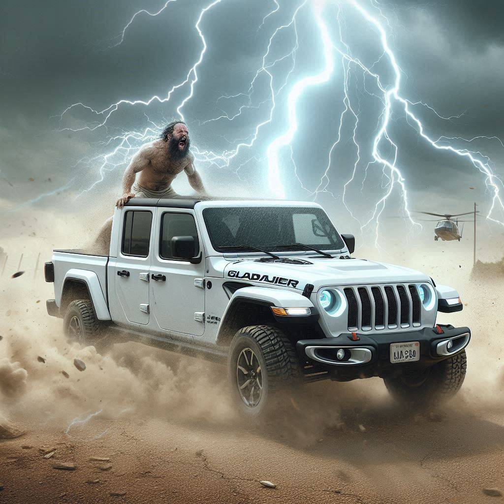 Jeep Gladiator Hit by a thunderbolt ................... OIG3