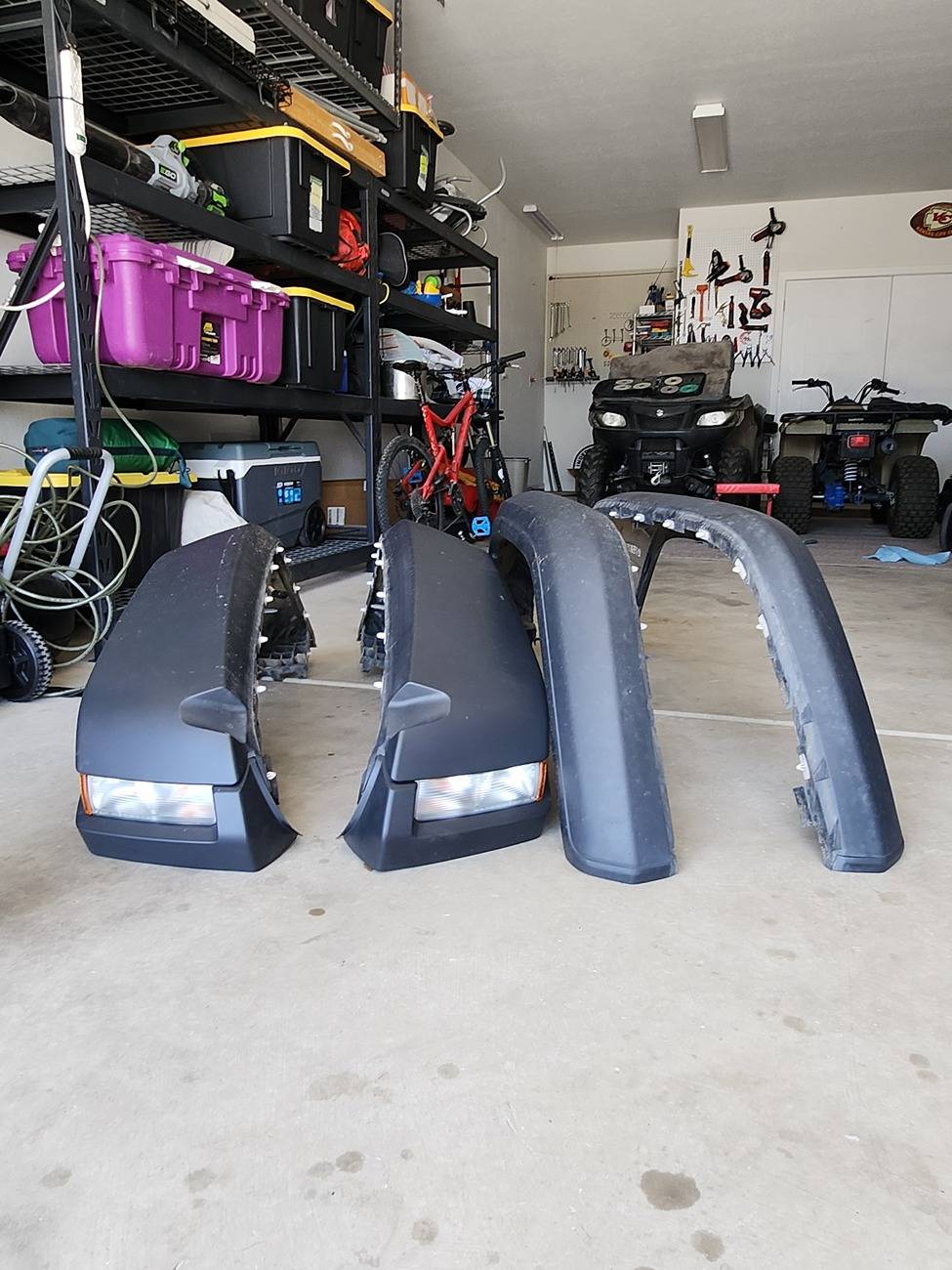 Jeep Gladiator Fender flares, controls arms, correction brackets 20240630_140550