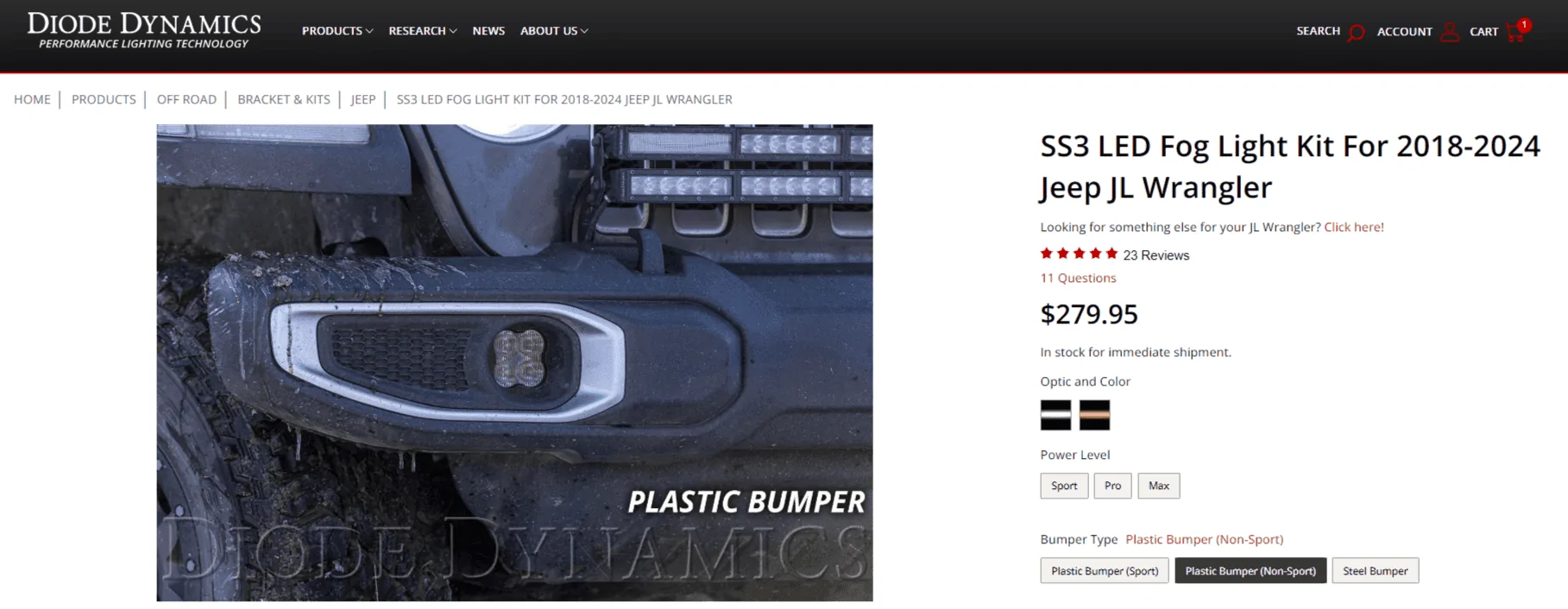 Jeep Gladiator What type of Bumper do I have? Sport or Non-Sport FireShot Capture 1575 - SS3 LED Fog Light Kit for 2018-2024 Jeep JL Wrangler - www.diodedynam