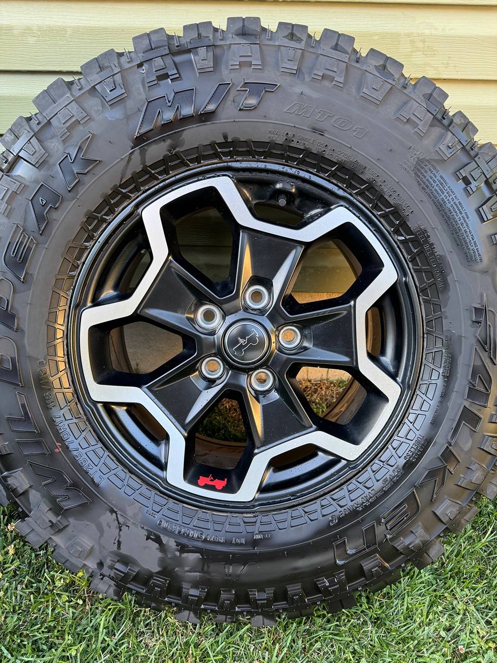 Jeep Gladiator Rubicon 17” OEM wheels w/ Falken Mud Tires IMG_7154