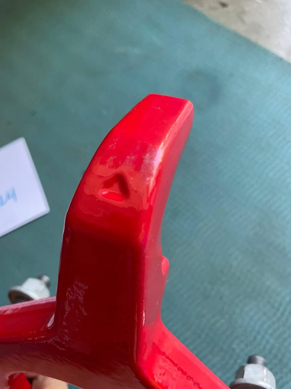 Jeep Gladiator Rubicon red front tow hooks IMG_2401