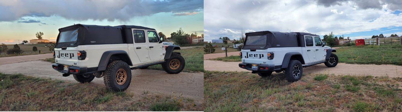 Jeep Gladiator Transformation Tuesday: Show Us the Build Before-During-After! rearCompare