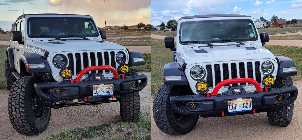 Jeep Gladiator Transformation Tuesday: Show Us the Build Before-During-After! frontCompare
