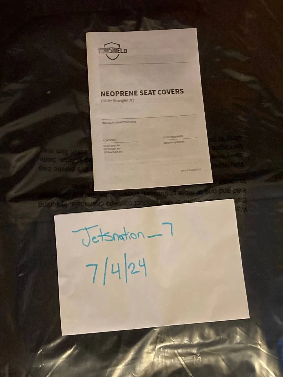 Jeep Gladiator JL Wrangler Seat Covers NIB IMG_1613