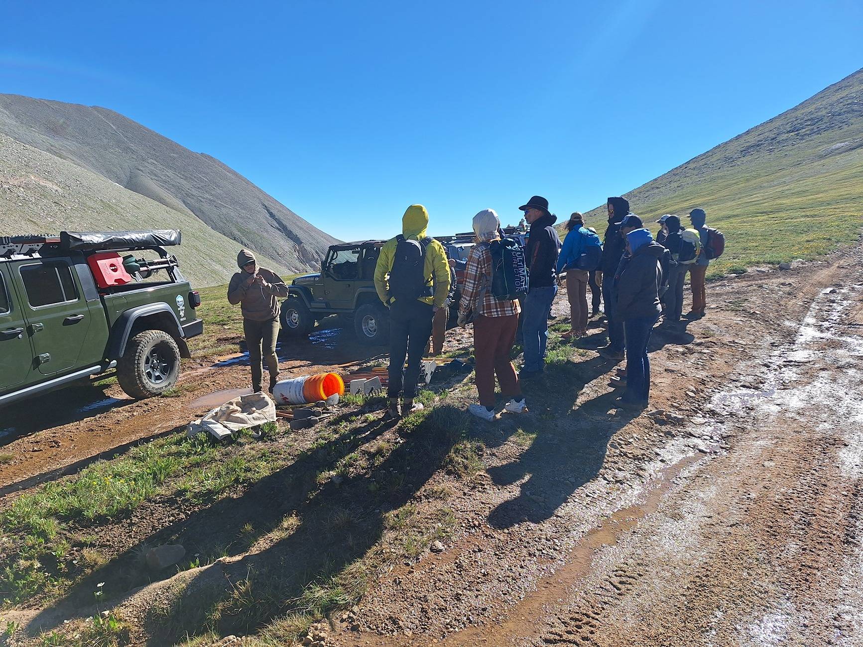 Jeep Gladiator Trail project at 13,000' 20240706_090147