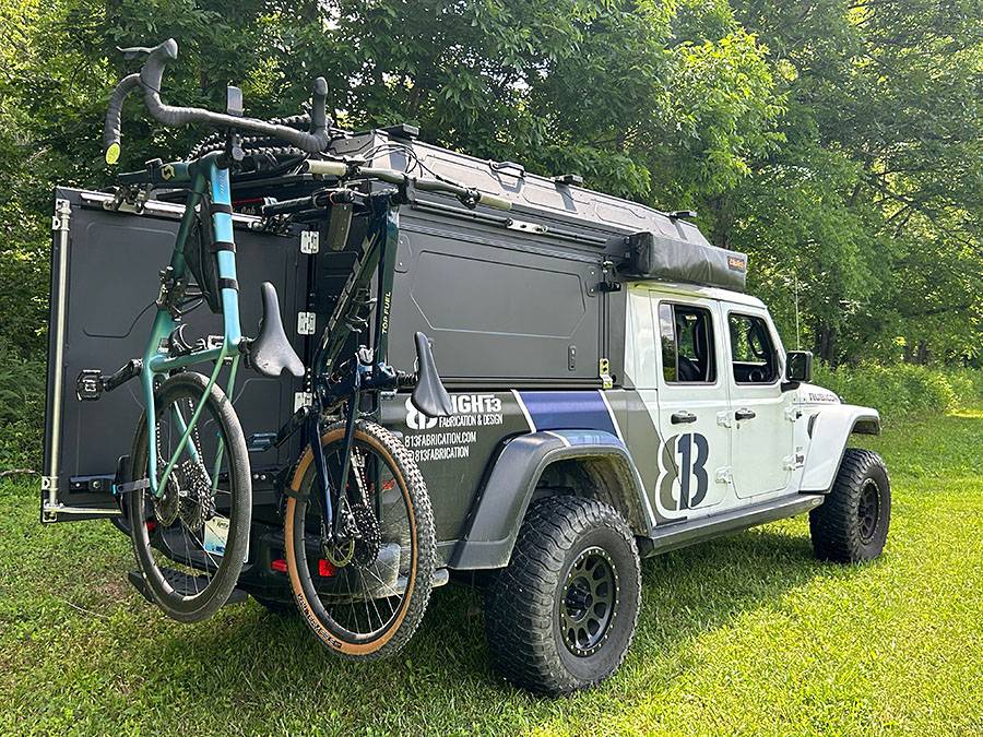 Jeep Gladiator Alu-Cab Canopy Camper Roll Call 813-BIKE-DOOR-4