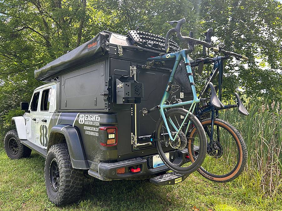 Jeep Gladiator Alu-Cab Canopy Camper Roll Call 813-BIKE-DOOR-5