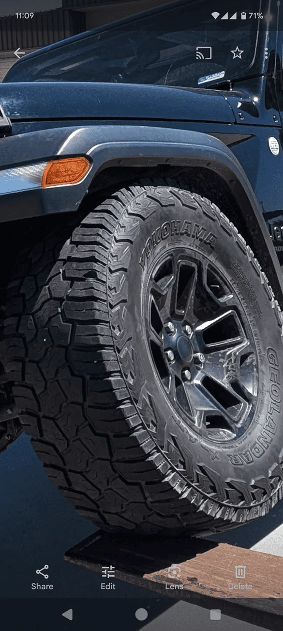Jeep Gladiator Time for new shoes…..tasty Screenshot_20240707-230959