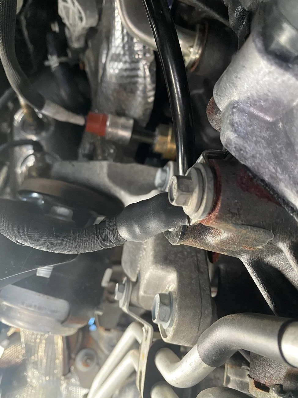 Jeep Gladiator Something hanging off side of engine IMG_6590