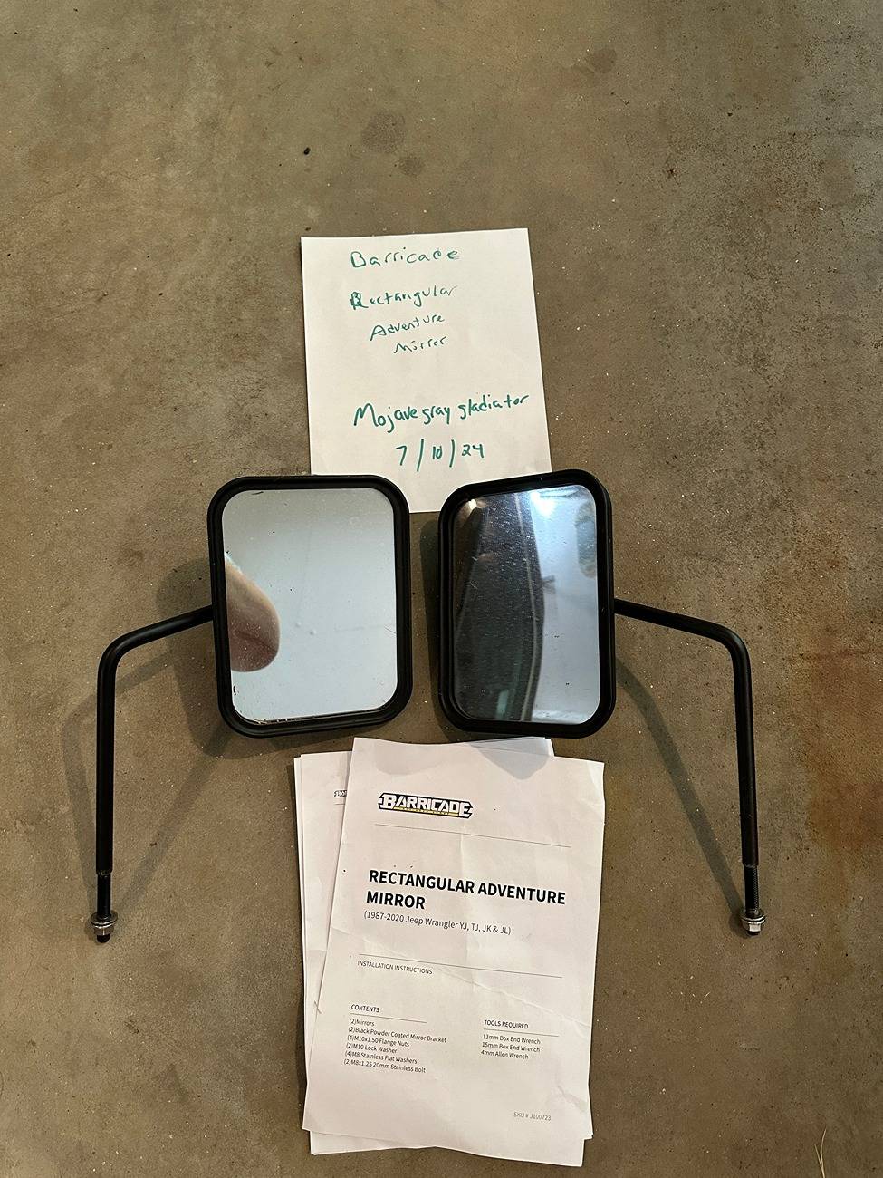 Jeep Gladiator Full Package (400$) JL Oracle Lighting Integrated Skid Plate, Rectangular Adventure Mirrors, Fishbone JL Footpeg Set. IMG_4603.JPG