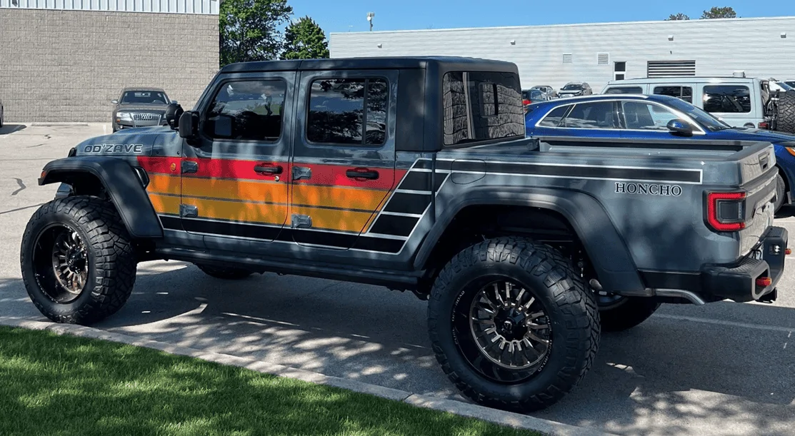 Jeep Gladiator Got my Scrambler retro stripe kit 1720716792604-jc