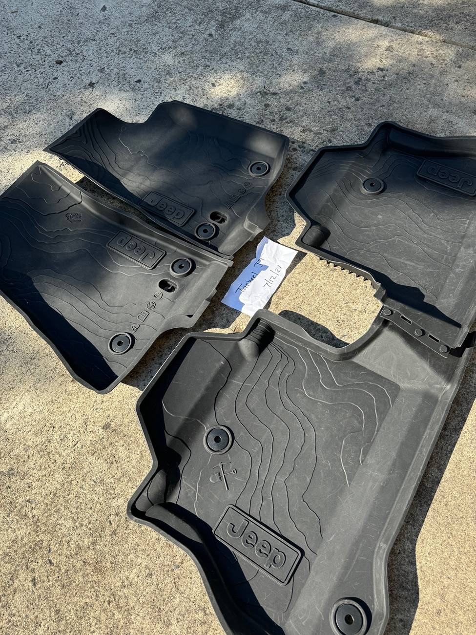 Jeep Gladiator Jeep Gladiator OEM Weather Mats IMG_6140