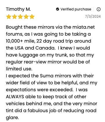 Jeep Gladiator ⚡SUMA Mirrors⚡Reduce Blind Spots & Glare Screenshot 2024-07-15 at 5.45.57 PM