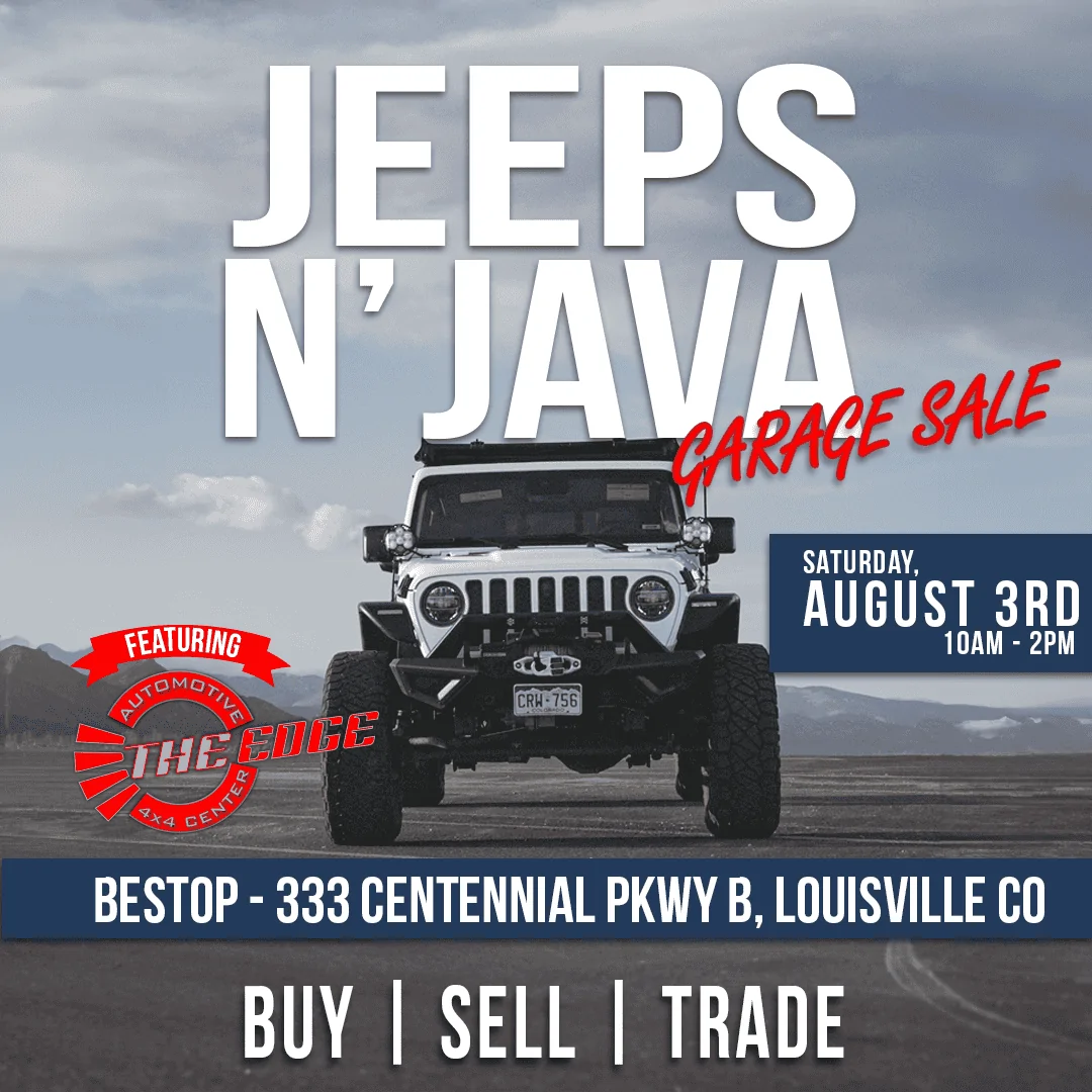 Jeep Gladiator Bestop's Jeeps N Java is back! Jeeps N Java 1080x1080