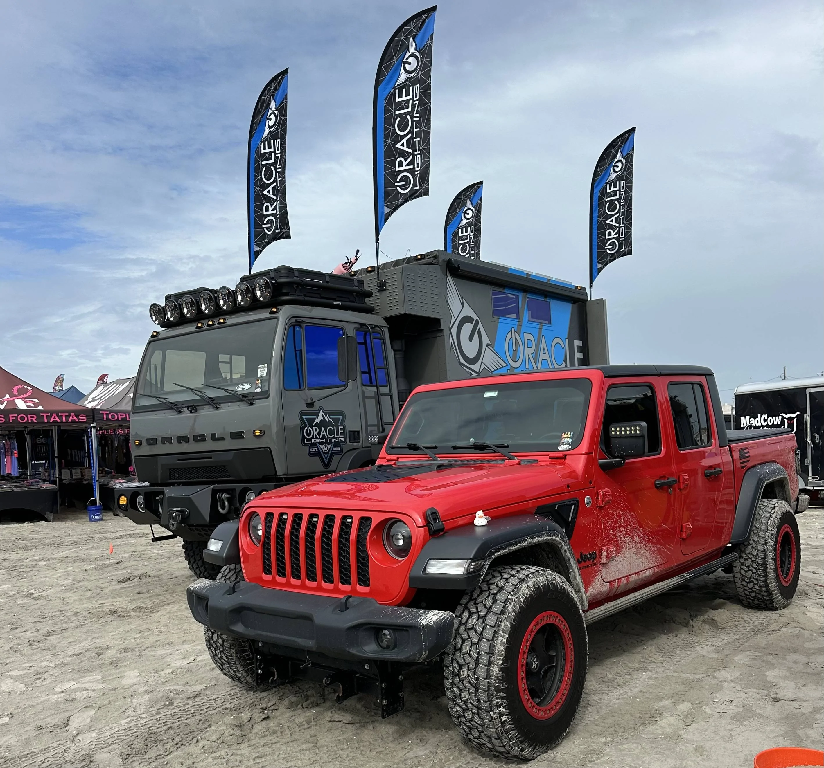 Jeep Gladiator We're in a Beachy Mood!!! Show us your Rig on Sand! ORACLE_Lights_Beach_Gladiator