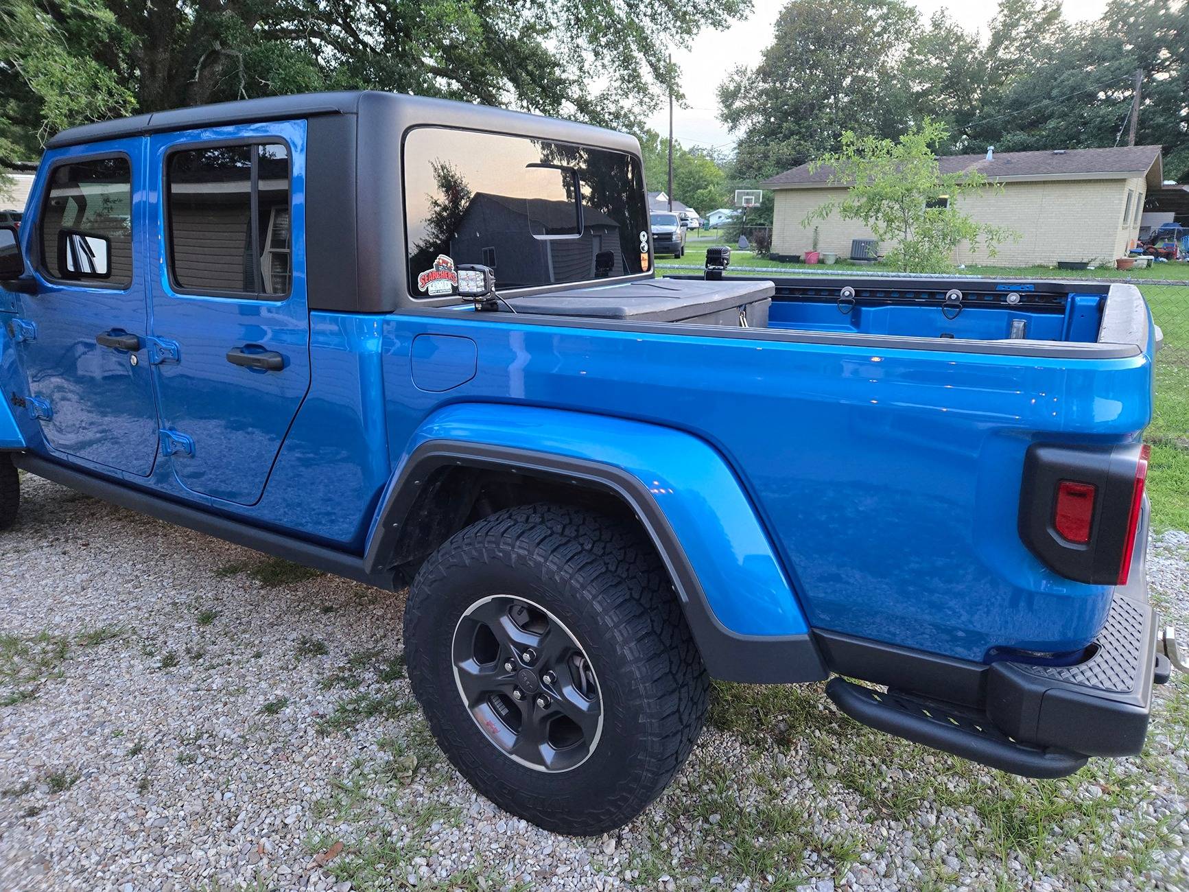 Jeep Gladiator Rear Bumper / Side Work Lights Added 20240530_195840