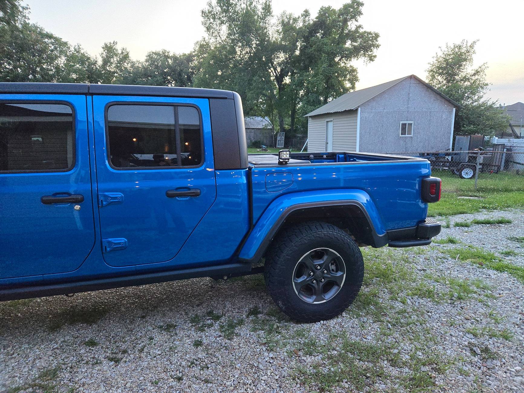 Jeep Gladiator Rear Bumper / Side Work Lights Added 20240530_195832