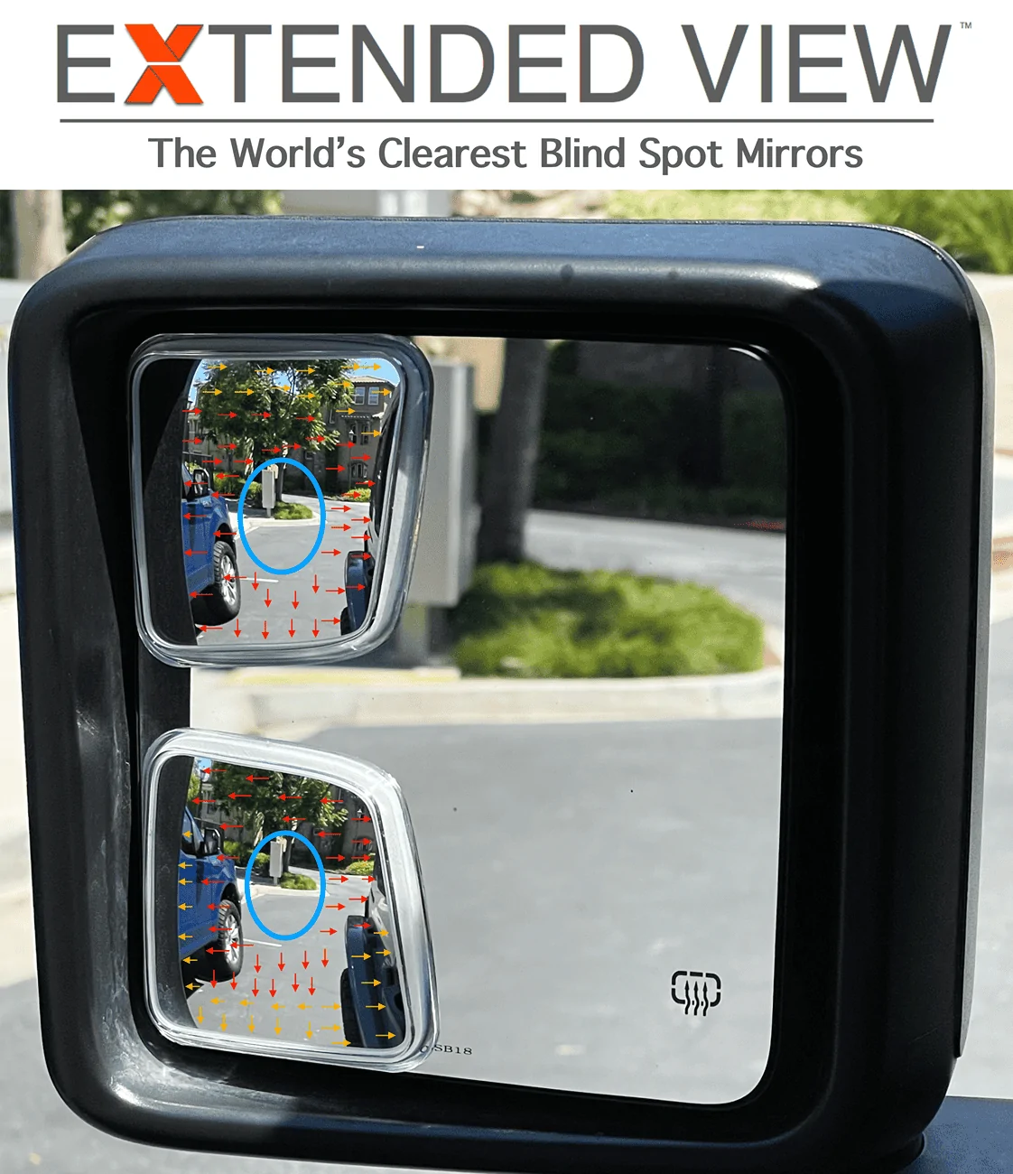 Jeep Gladiator Custom Gladiator Blind Spot Mirrors Top V Bottom