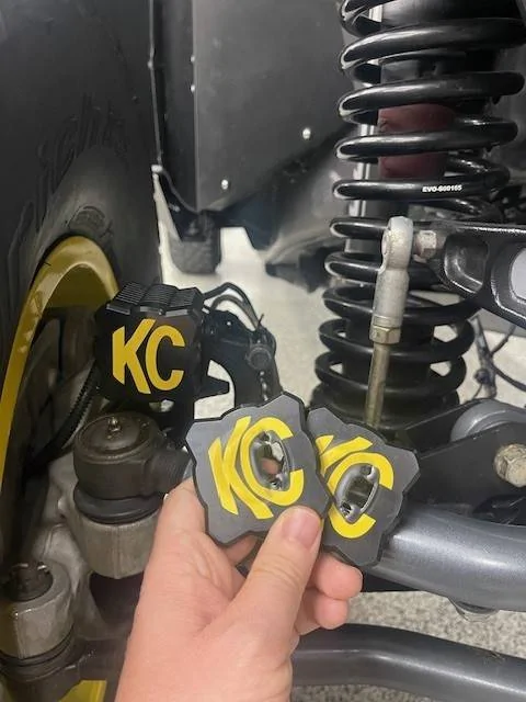 Jeep Gladiator Reminder to check your lighting is off with covers! Greg KC Melted Covers