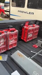 Jeep Gladiator Hitch mounted lockable storage container IMG_2112