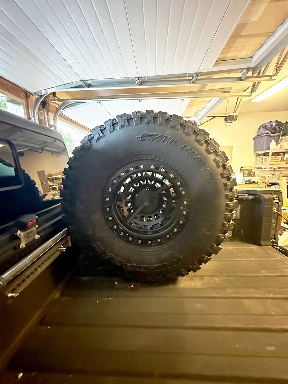 Jeep Gladiator DV8 Jeep Gladiator JT Stand Up Spare Tire Mount - $50 tire-in-bed-front