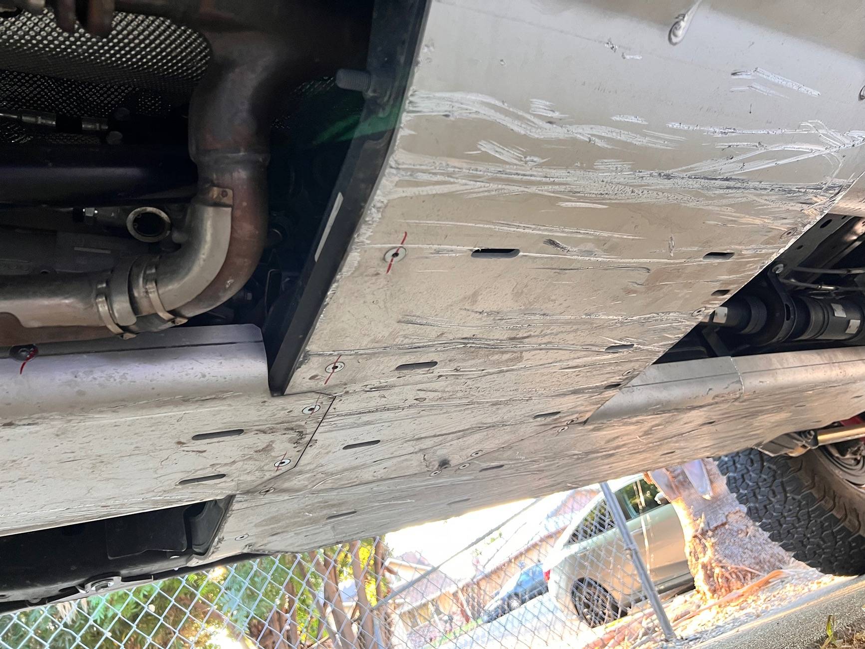 Jeep Gladiator Full belly aluminum skid plate comparison IMG_6810