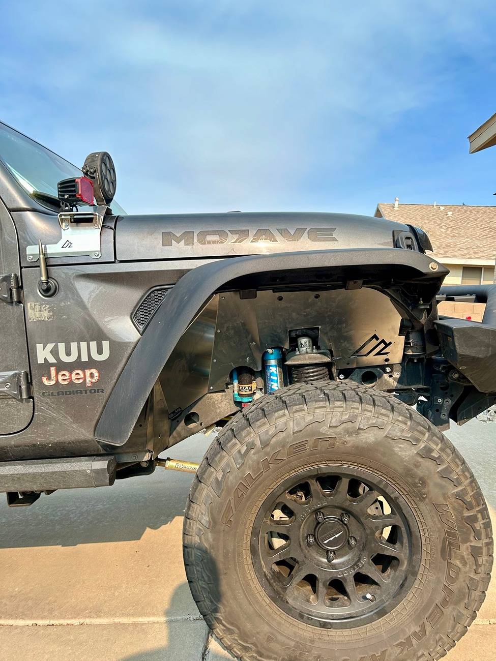 Jeep Gladiator 3.5" lift on 35's photos if you have a lift or something close. IMG_4287