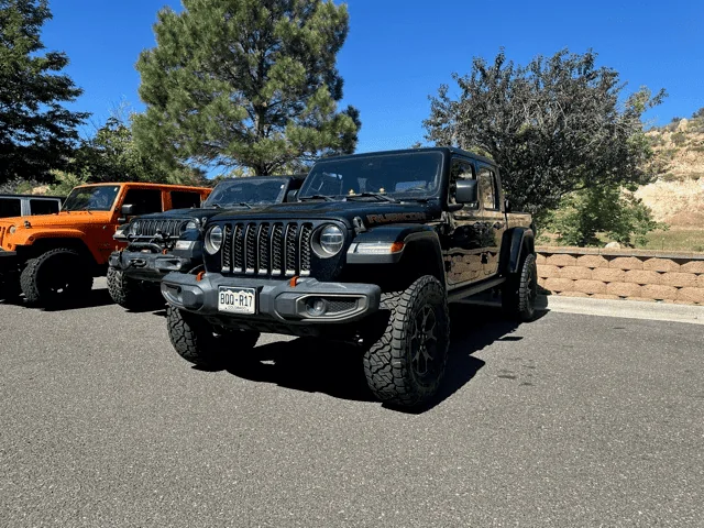 Jeep Gladiator 3.5" lift on 35's photos if you have a lift or something close. 1722359485340-wv