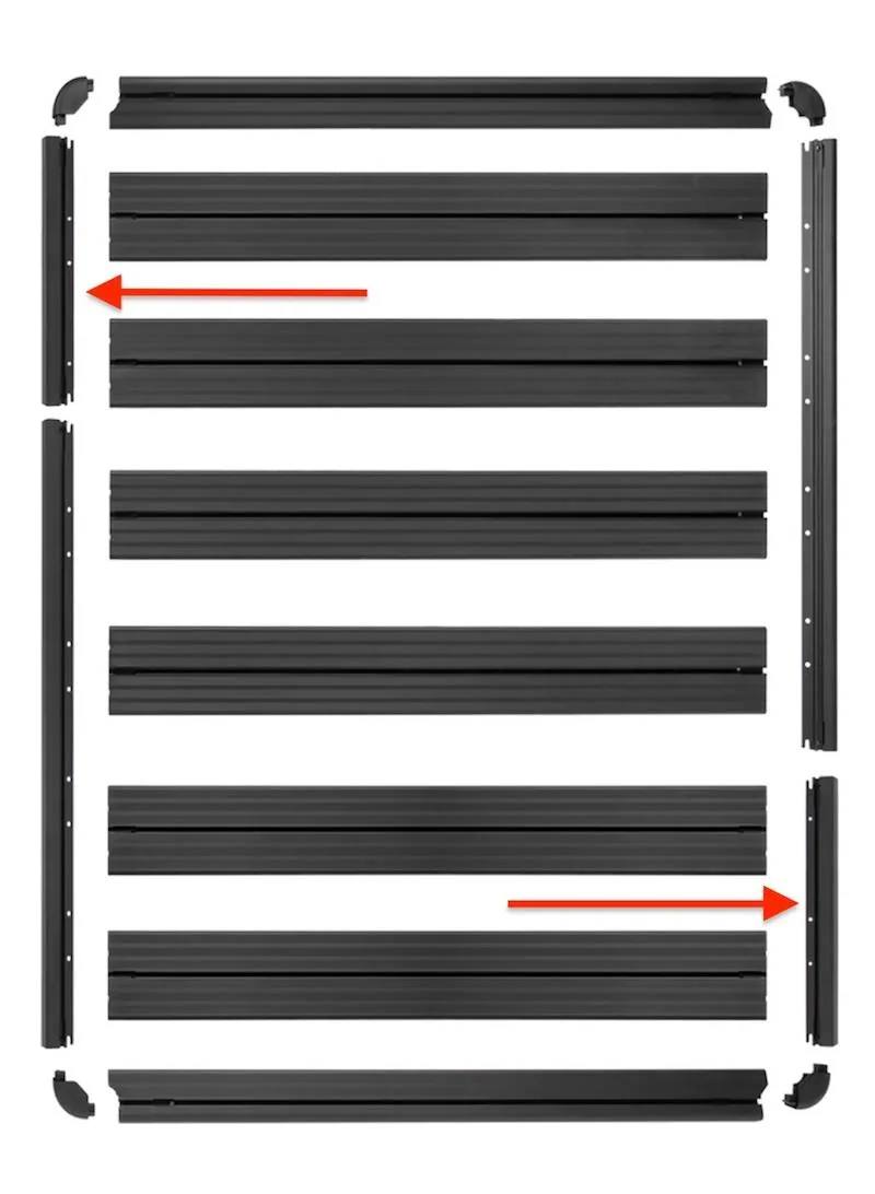 Jeep Gladiator . rival-aluminum-no-drill-roof-rack-jeep-wrangler-jl-4-door-gladiator-rival-usa-3-3054324016759