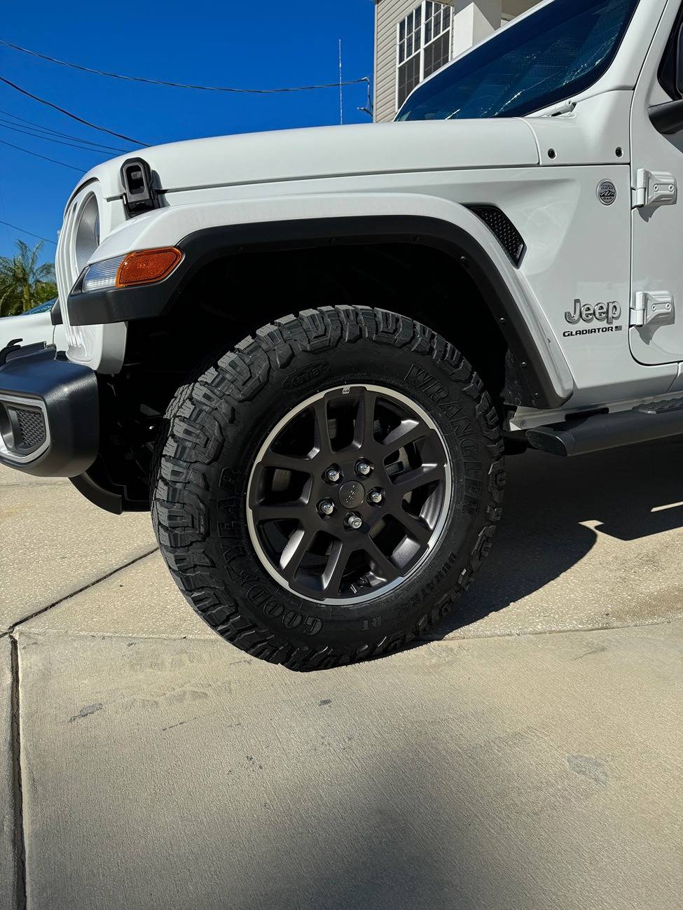 Jeep Gladiator Stock Overland / No Lift / Biggest Tire? Driver Front 2