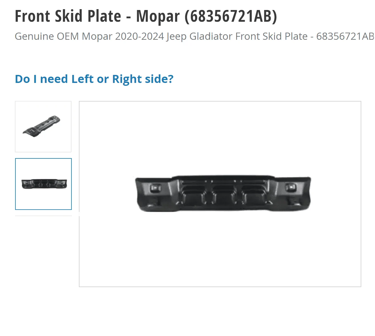 Jeep Gladiator EBay - Generic OEM style Stubby Bumper - Thoughts? skid