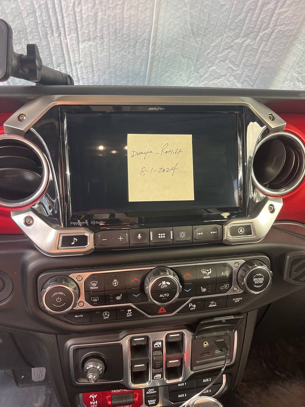 Jeep Gladiator ***REDUCED***Alpine Restyle i509-WRA-JL w/front camera IMG_8916