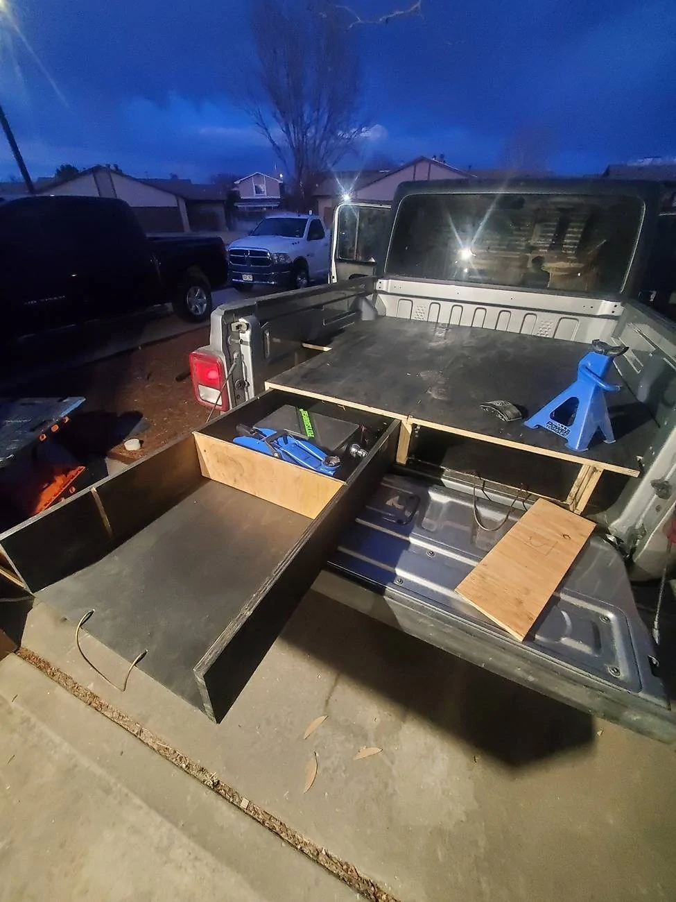 Jeep Gladiator Custom built truck bed drawers <$500 20240306_181656