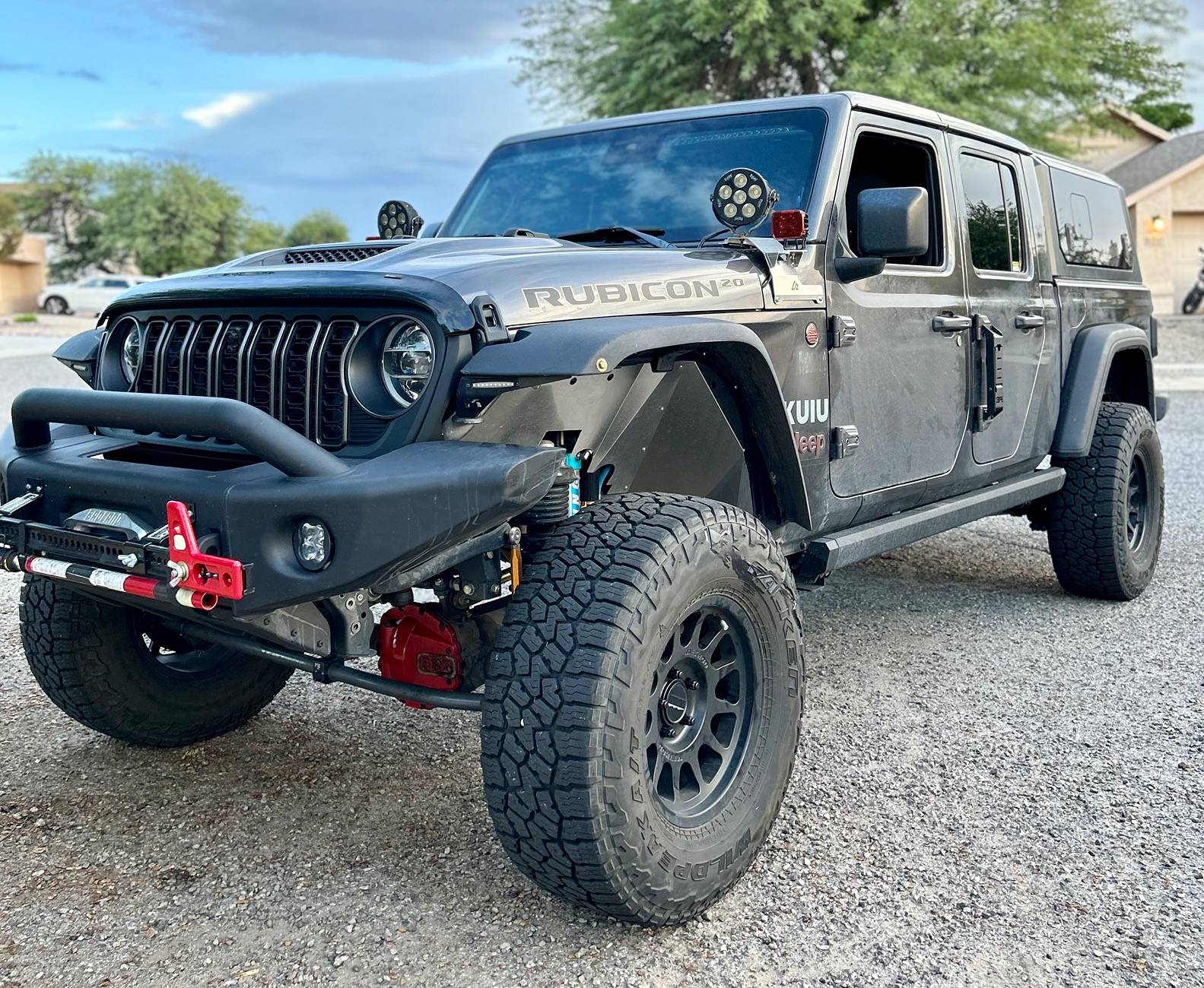 Jeep Gladiator 3.5" lift on 35's photos if you have a lift or something close. IMG_6001