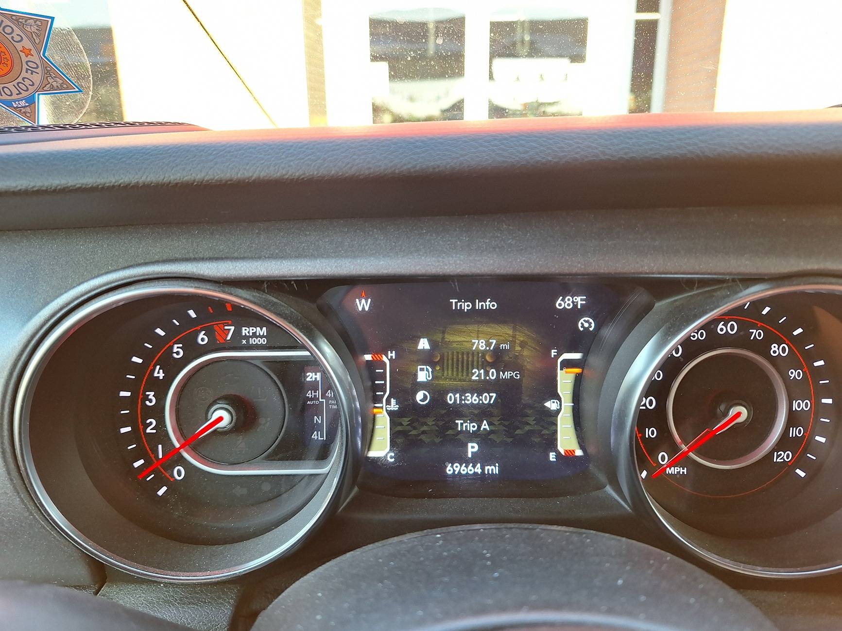 Jeep Gladiator Normal driving MPG vs Highway 20240803_071234