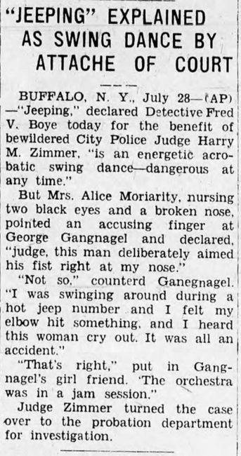 Jeep Gladiator "Jeeping" explained 1937-07-28-the-park-city-daily-kentucky-jeeping-swing-dance-343x650