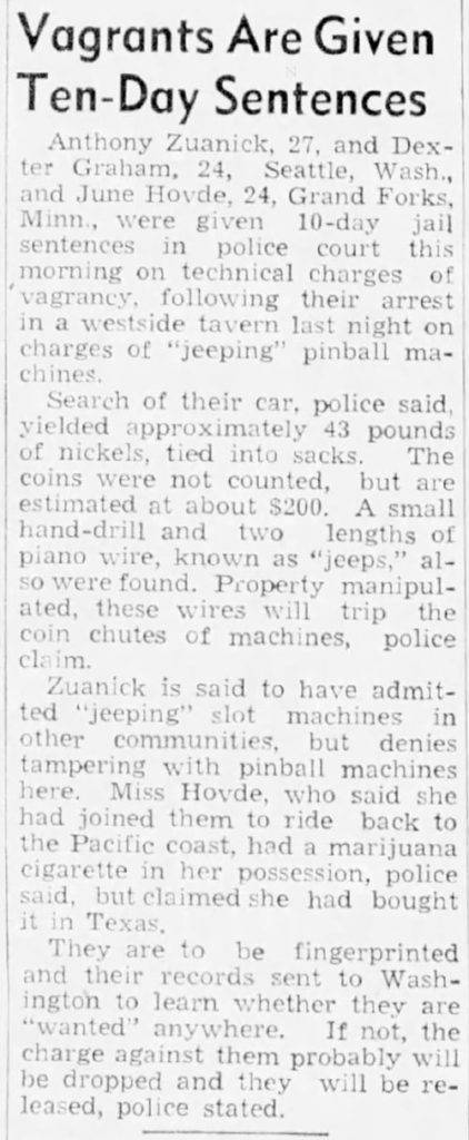 Jeep Gladiator "Jeeping" explained 1939-11-29-greenbay-press-gazette-jeeping-slot-machines-422x1024