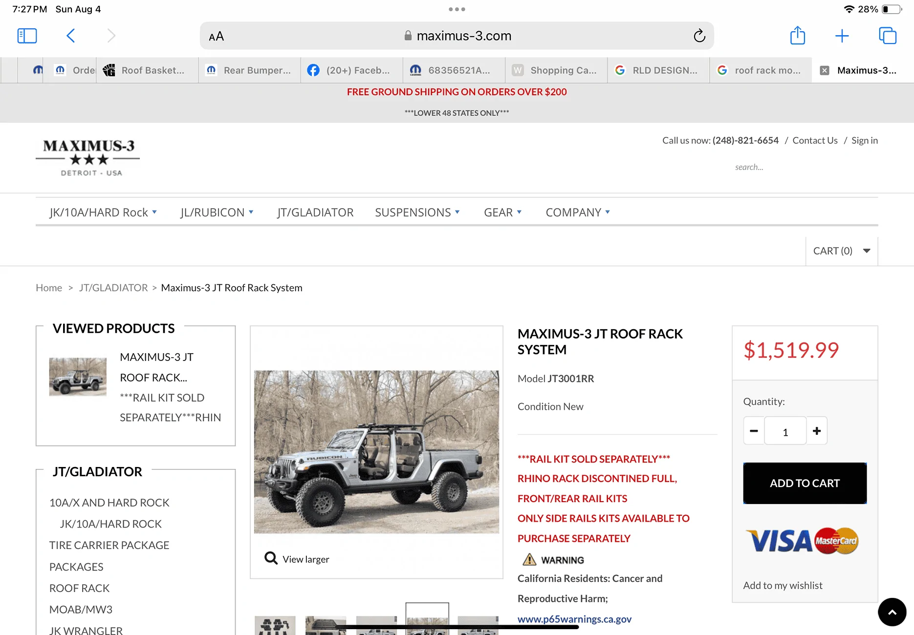 Jeep Gladiator Any Roof Basket allowing for light bar installation and freedom top removal? IMG_0118
