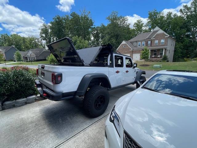 Jeep Gladiator 3.5" lift on 35's photos if you have a lift or something close. IMG_7156