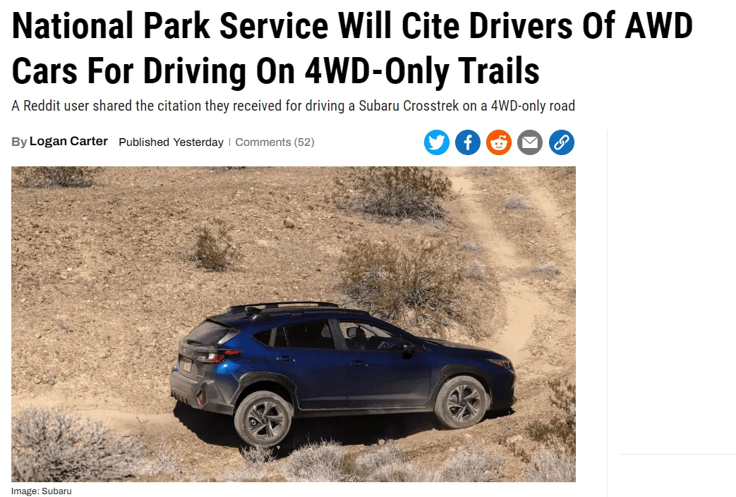 Jeep Gladiator NPS  cancels AWD vehichles ( probably always has).  I agree with concept but not their verbiage .  #Read 1723204313145-iu
