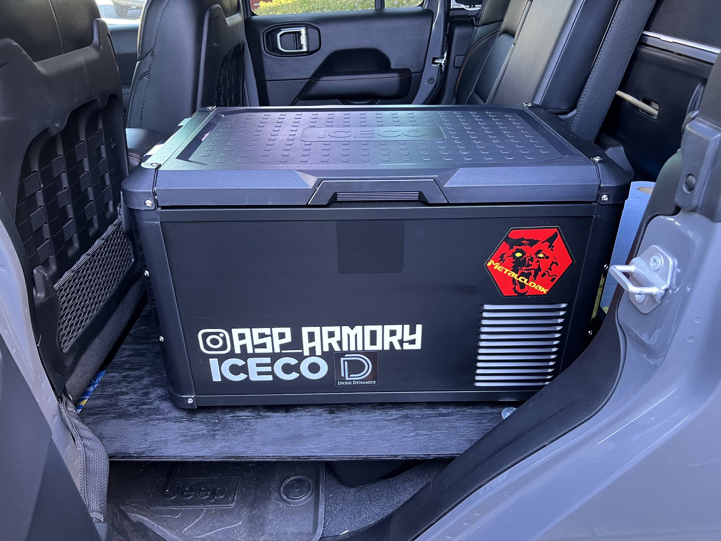 Jeep Gladiator My take on a DIY 40% rear seat delete for fridge IMG_9191