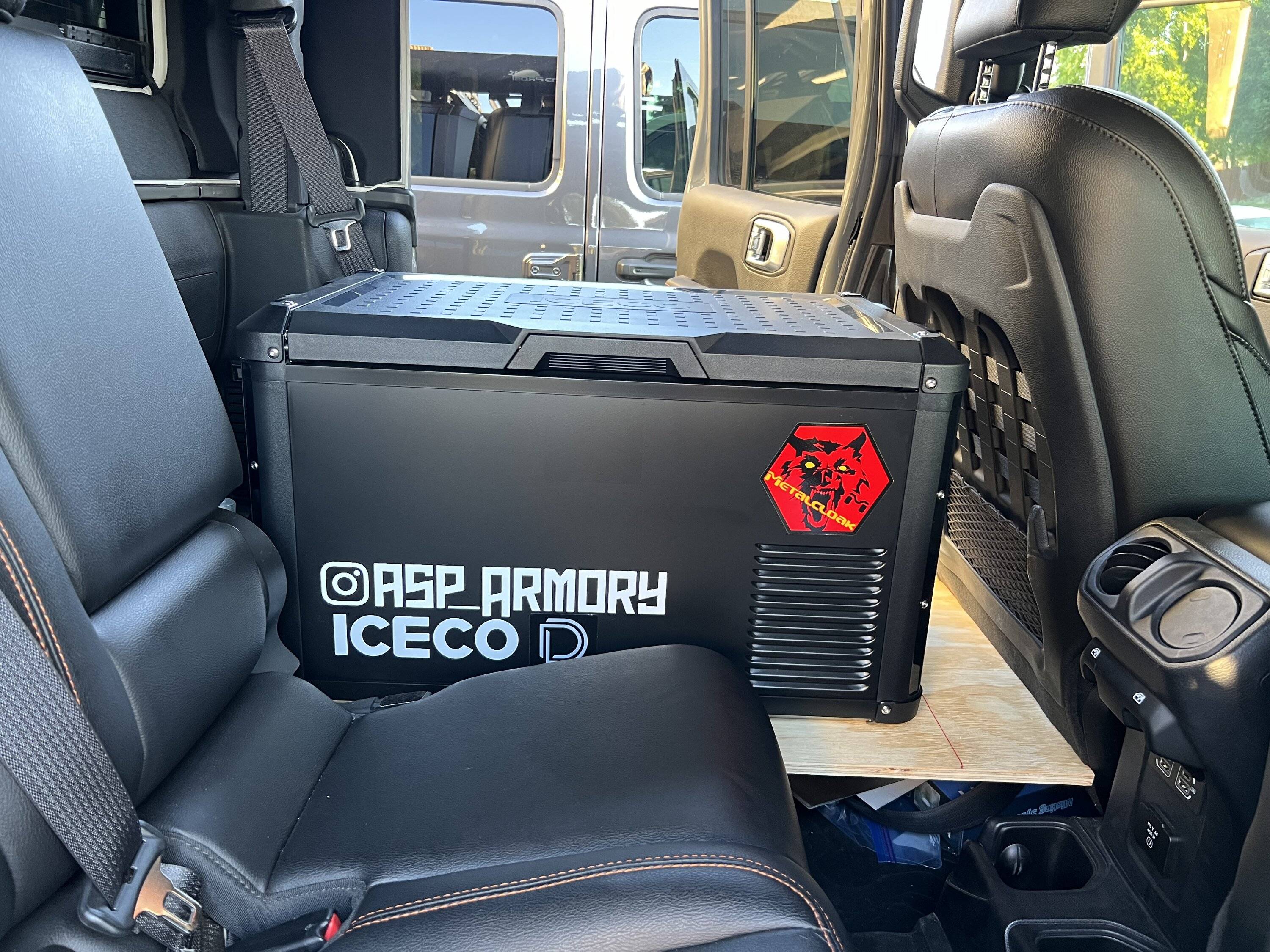 Jeep Gladiator My take on a DIY 40% rear seat delete for fridge IMG_9180