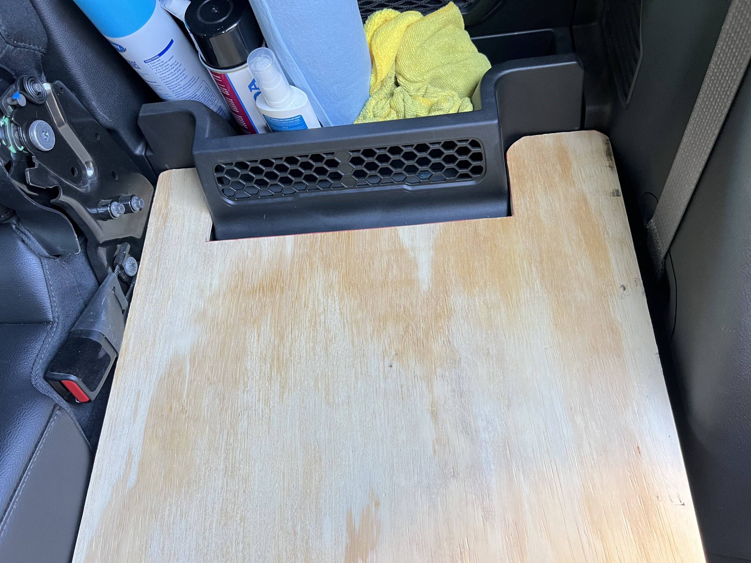 Jeep Gladiator My take on a DIY 40% rear seat delete for fridge IMG_9179