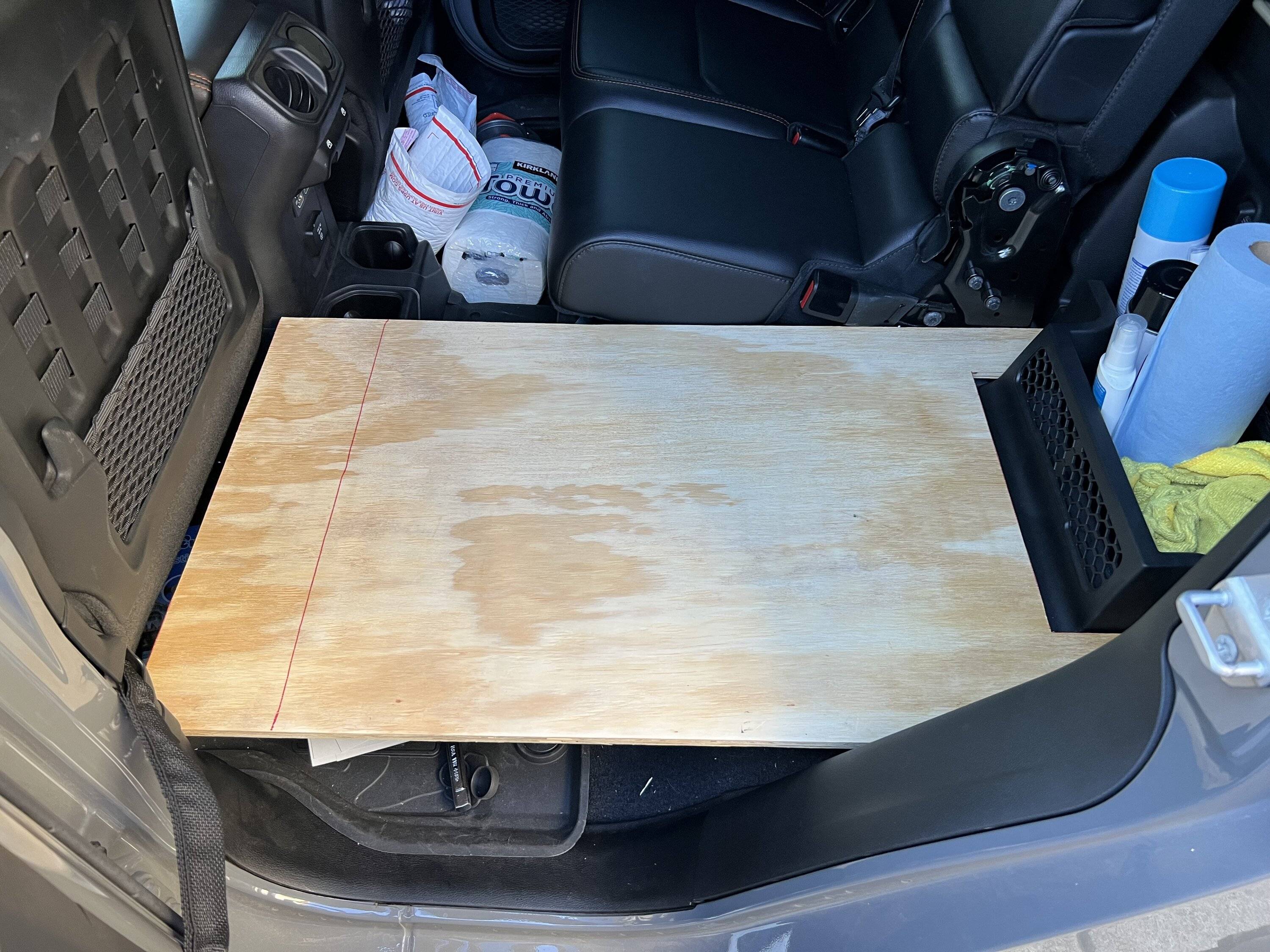 Jeep Gladiator My take on a DIY 40% rear seat delete for fridge IMG_9178