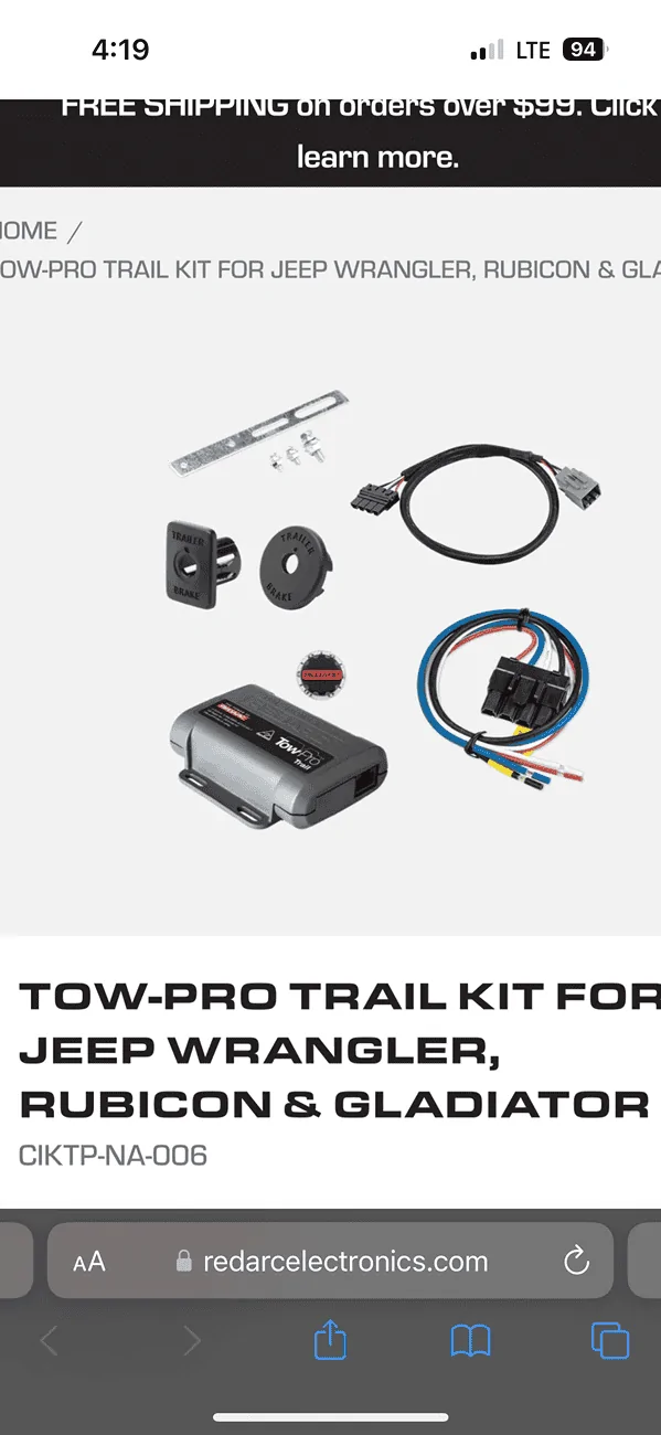 Jeep Gladiator Tow pro trail , red arc IMG_4038