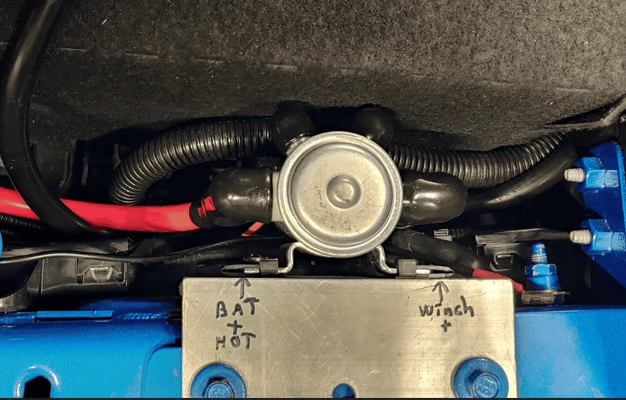 Jeep Gladiator Winch power disconnect switch mounting plate 1723518805464-h5