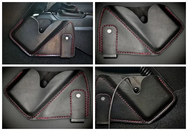 Jeep Gladiator Gibson Leatherworks JT Leather Items JL V2 Phone Holster Collage_Fotor